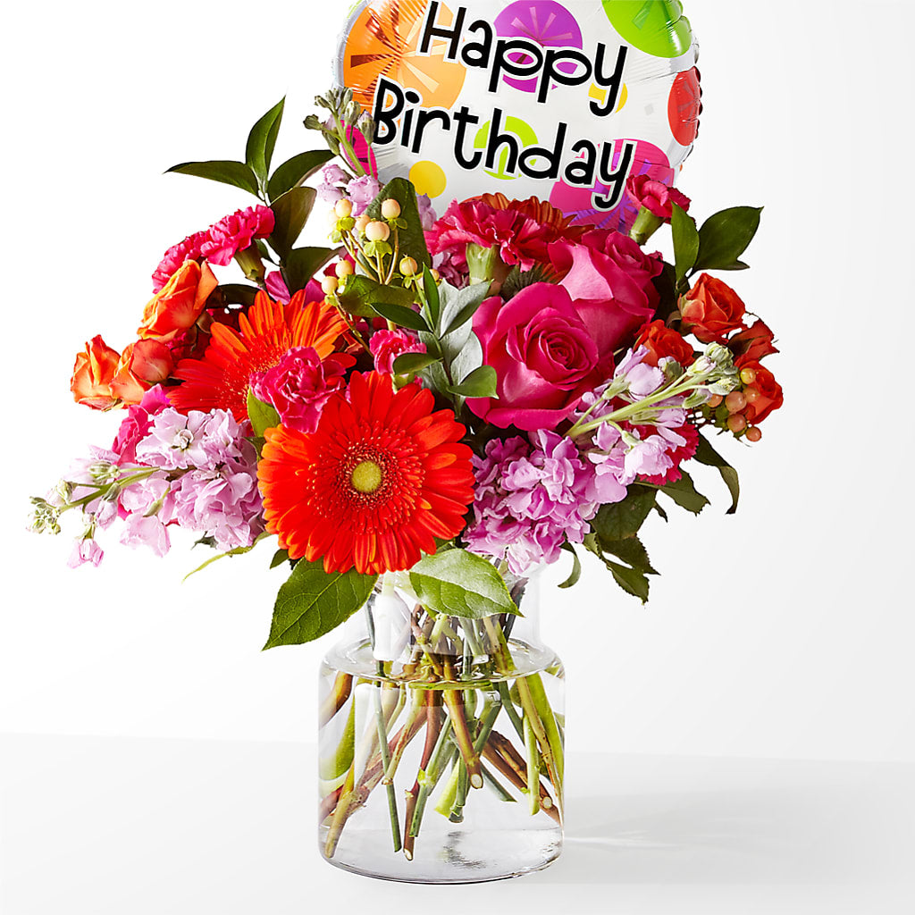 Fiesta Bouquet with Birthday Balloon – SOBEY'S, Mississauga ON