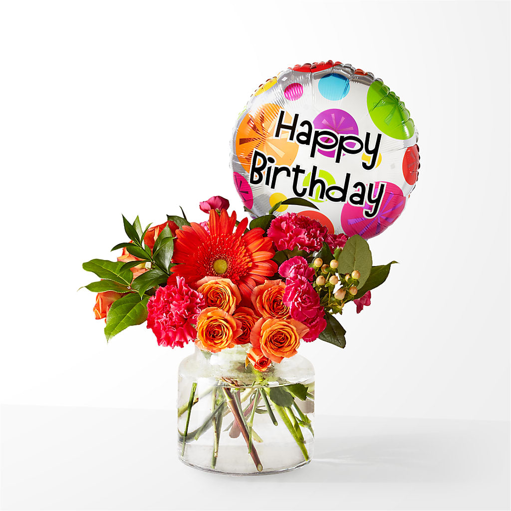 Fiesta Bouquet with Birthday Balloon – SOBEY'S, Mississauga ON