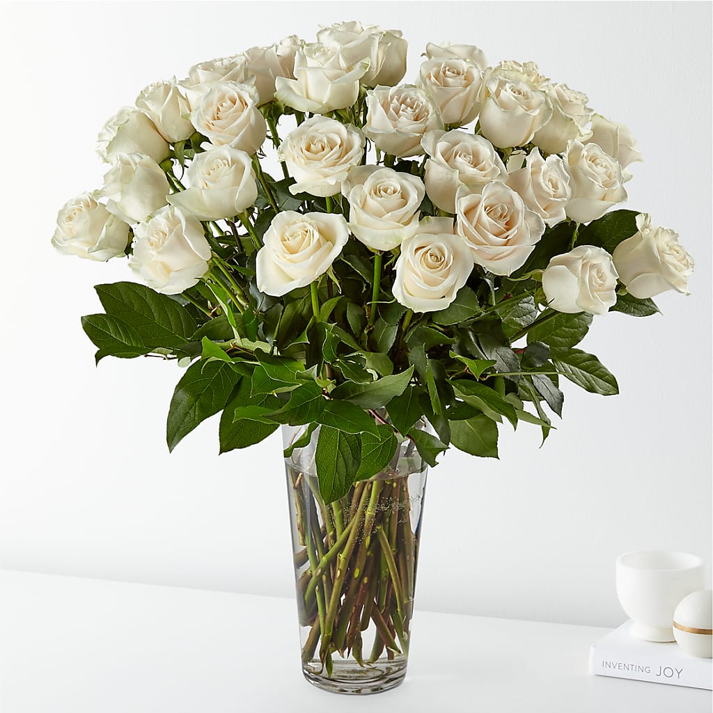 Long Stem White Rose Bouquet – SOBEY'S, Mississauga ON