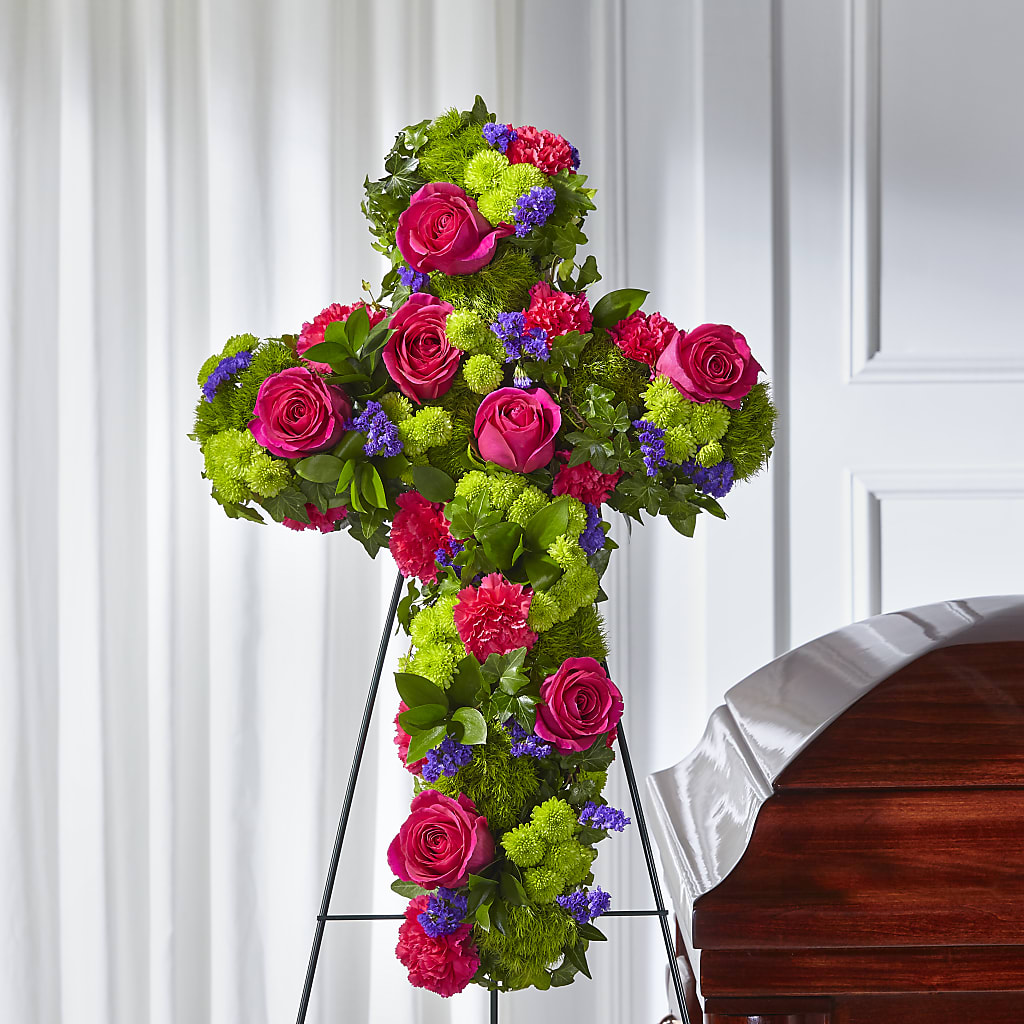 Tribute Rose Floral Cross – SOBEY'S, Mississauga ON
