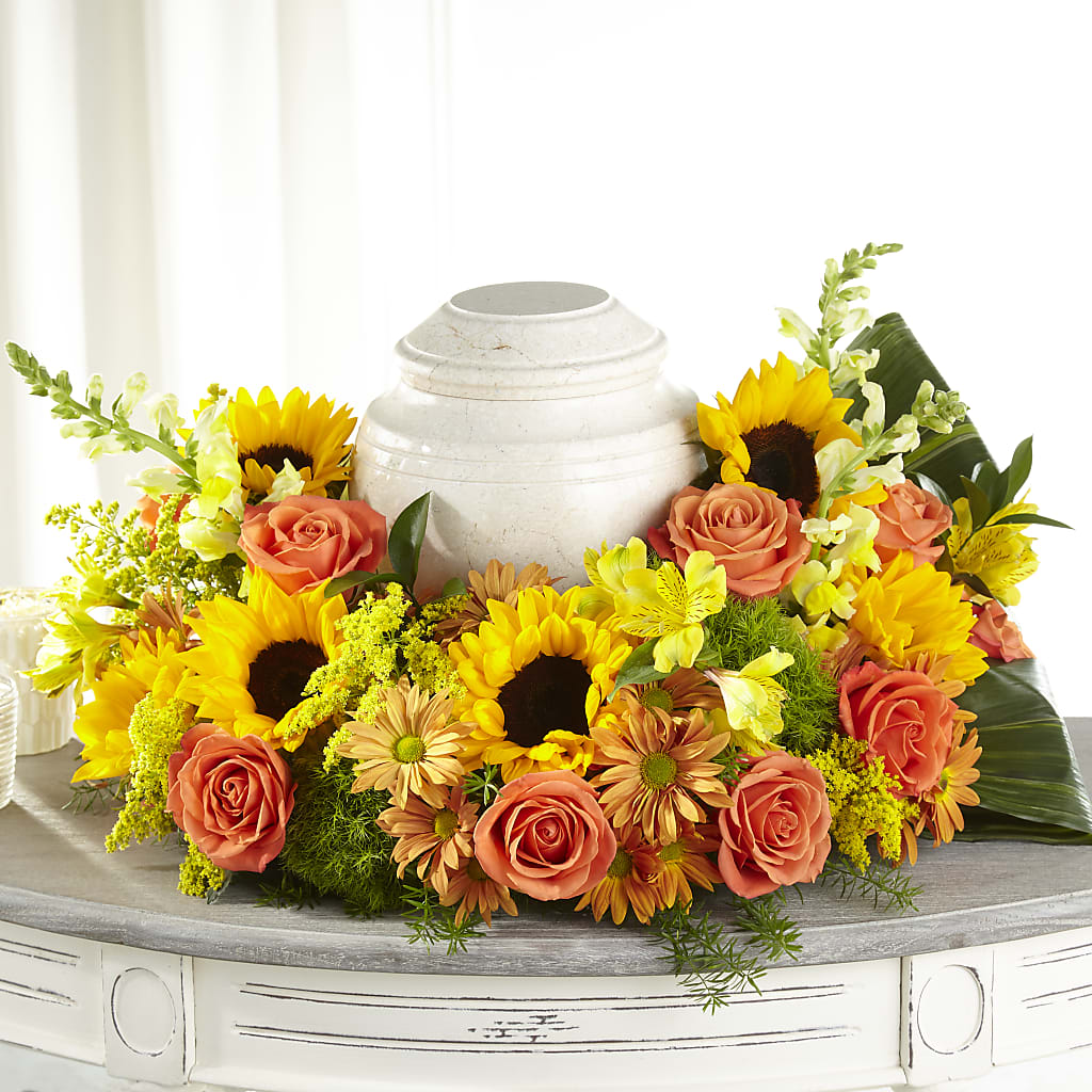 Faithful Sunflower Cremation Adornment – SOBEY'S, Mississauga ON
