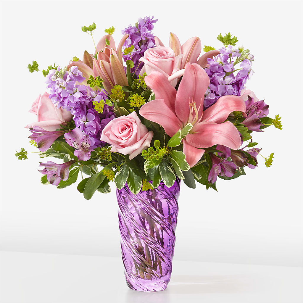 Precious Petals Bouquet with Luxe Swirl Vase – SOBEY'S, Mississauga ON