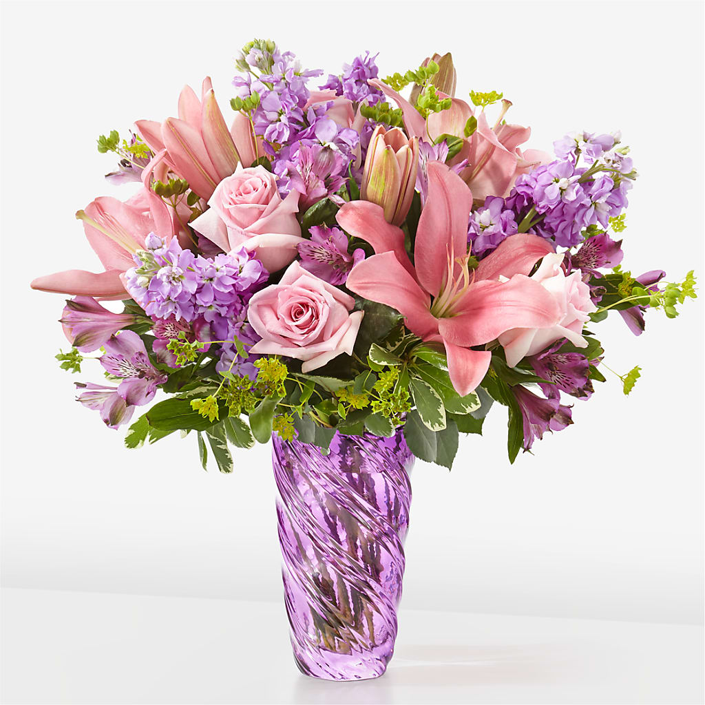 Precious Petals Bouquet with Luxe Swirl Vase – SOBEY'S, Mississauga ON
