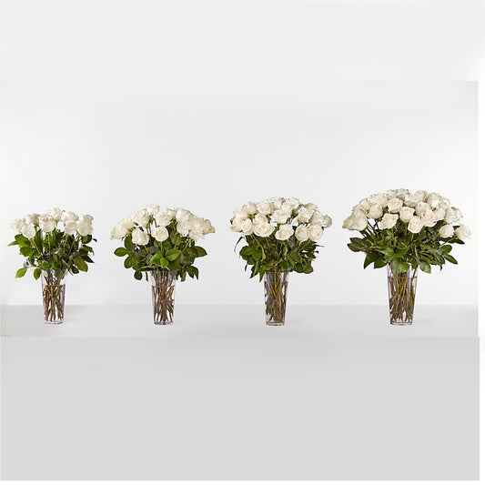 Long Stem White Rose Bouquet – SOBEY'S, Mississauga ON