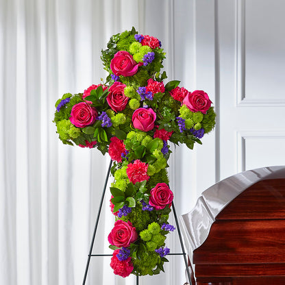 Tribute Rose Floral Cross – SOBEY'S, Mississauga ON