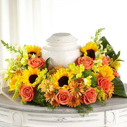 Faithful Sunflower Cremation Adornment – SOBEY'S, Mississauga ON