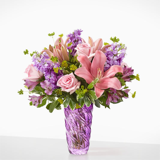Precious Petals Bouquet with Luxe Swirl Vase – SOBEY'S, Mississauga ON