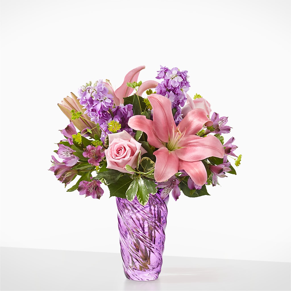 Precious Petals Bouquet with Luxe Swirl Vase – SOBEY'S, Mississauga ON