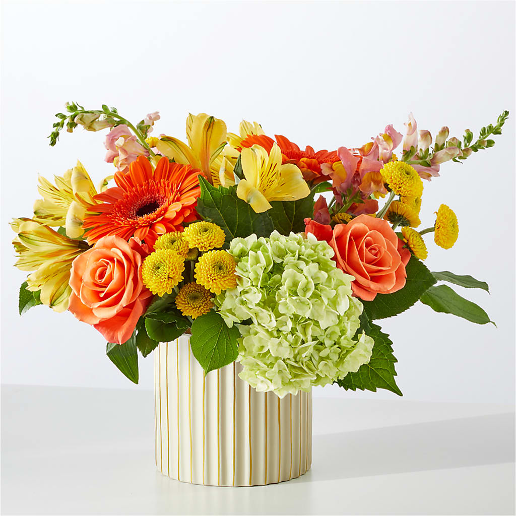 Autumn Sunshine Bouquet with Ivory Vase – SOBEY'S, Mississauga ON