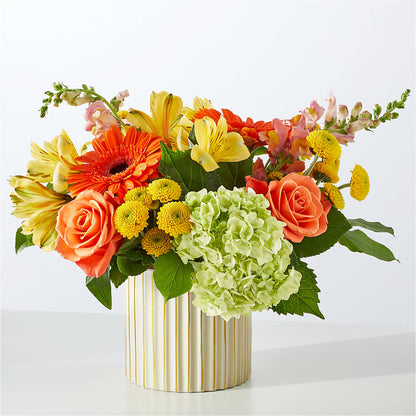 Autumn Sunshine Bouquet with Ivory Vase – SOBEY'S, Mississauga ON