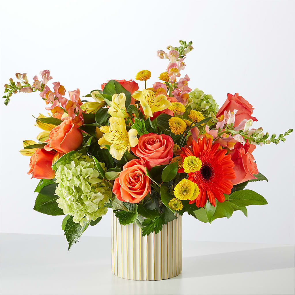 Autumn Sunshine Bouquet with Ivory Vase – SOBEY'S, Mississauga ON