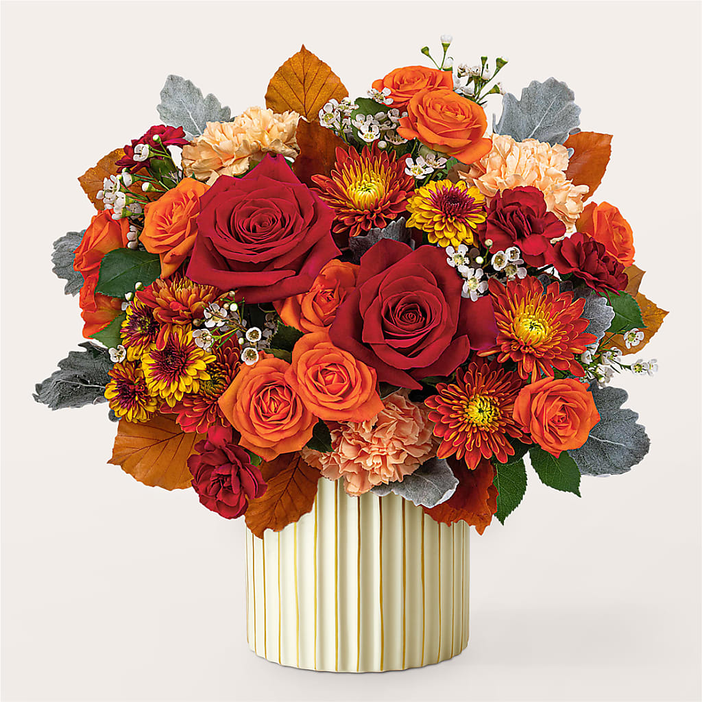Merlot Bouquet with Ivory Vase – SOBEY'S, Mississauga ON