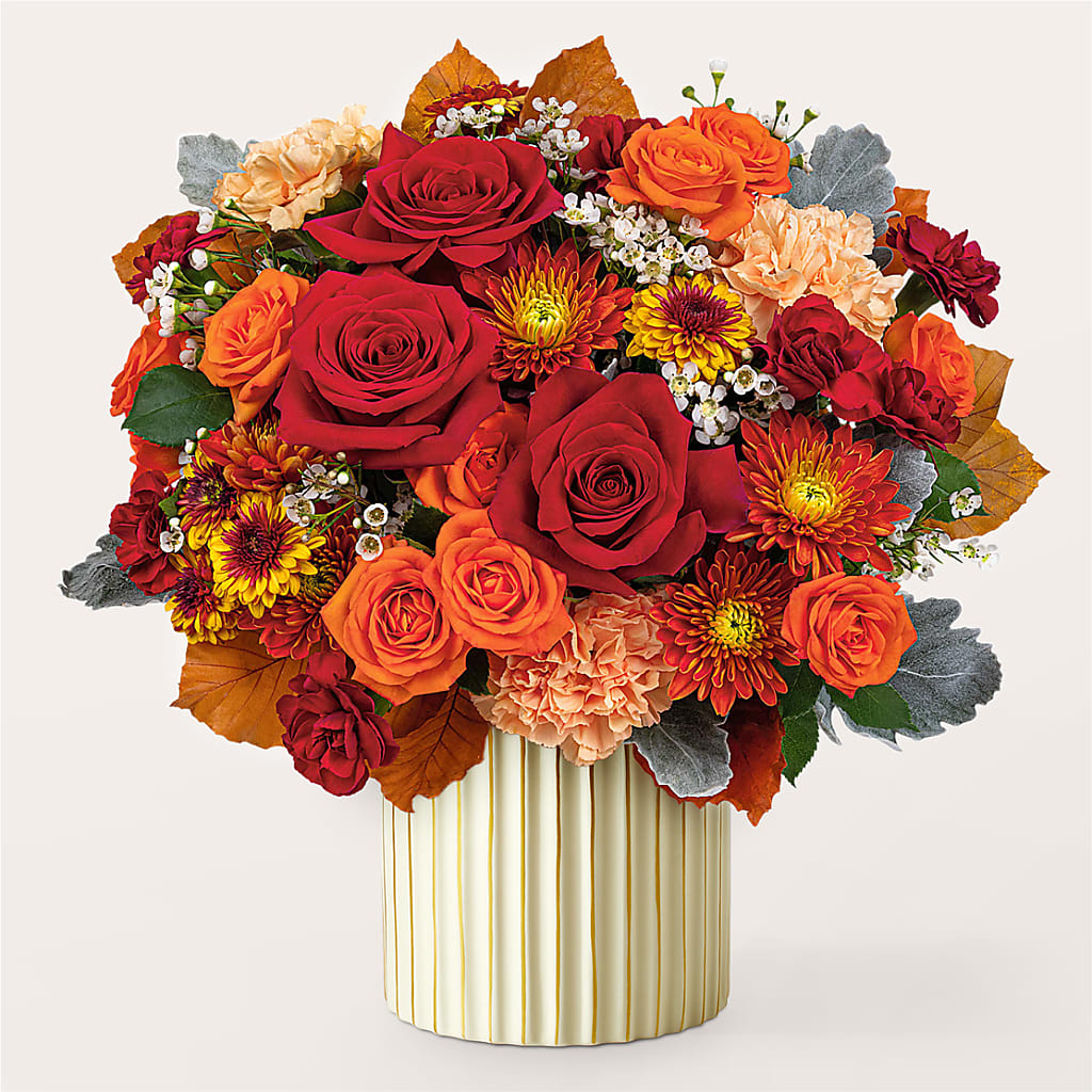 Merlot Bouquet with Ivory Vase – SOBEY'S, Mississauga ON